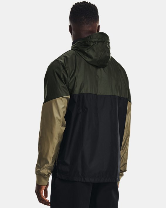 Men's UA Legacy Windbreaker Jacket, Green, pdpMainDesktop image number 1